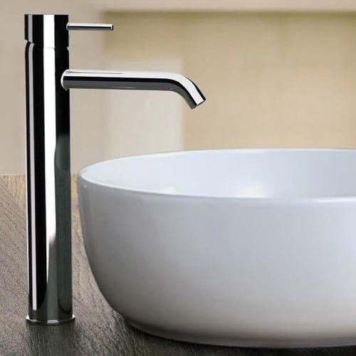 Chrome Round Vessel Sink Faucet Chrome Round Vessel Sink Faucet Remer XF11LXLUSNL-CR